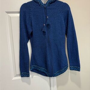 tejidos parillo peru Alpaca
Hoodie Zip up Alpaca Adulta Blue Knit Sweater